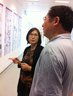 Director Fu Xiao Feng (right) and Prof. Chan Hsiao Chang (left) of School of Biomedical Sciences